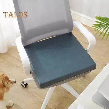 Водонепроницаемая подушка для сиденья с противоскользящей резиновой спинкой, застежкой-молнией, дизайном, высотой, комфортом, поддержкой, разноцветным ковриком для стула, патио, гостиной, кухни, спальни 40x40cm оранжевый