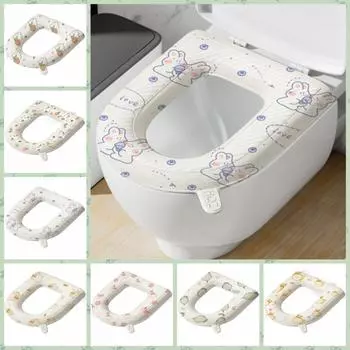 Водонепроницаемая подушка на сиденье унитаза, мультяшный коврик для унитаза, универсальный коврик для туалета, коврик для ванной комнаты