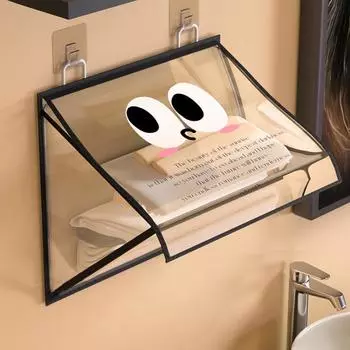 Водонепроницаемая подвесная сумка для ванной комнаты Сумка для хранения одежды в ванной комнате Сумка для хранения одежды в общежитии Водонепроницаемая сумка small 37*33cm чёрный