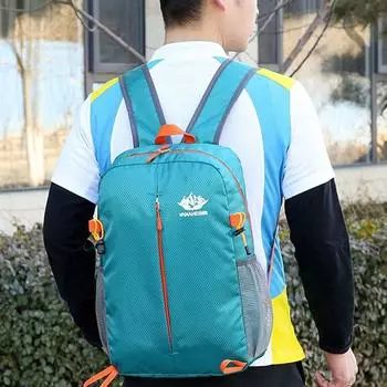 Водонепроницаемая походная легкая нейлоновая сумка складной мужской рюкзак мини дорожный рюкзак женская сумка оранжевый