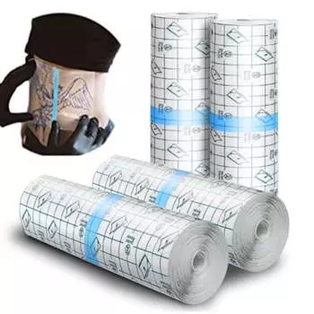 Водонепроницаемая повязка Ouwald для ухода за татуировками, 6 x 11 ярдов, защитная лента для татуировки Second Skin, прозрачная перевязочная пленка для заживления ран, защитная