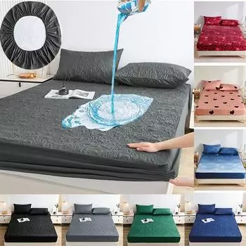 Водонепроницаемая простыня, мягкая дышащая, утолщенная, наматрасник, защитная простыня, покрывало 160x200, без наволочек 90X200+30cm Only a Sheet