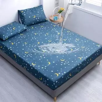 Водонепроницаемая простыня на резинках, регулируемые простыни 180х200, наволочки приобретаются отдельно 1 Pillowcase