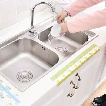 Водонепроницаемая ПВХ лента для герметизации стен ванны, самоклеящаяся лента, лента для окантовки кромок кухонной раковины, декоративная лента для дома 2,8 м золотой