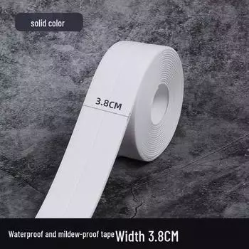 Водонепроницаемая ПВХ лента: Влагостойкий, Маслостойкий, Защищающий от плесени Заполнитель швов для варочных панелей, раковин, ванных комнат и туалетов 1.5m per roll