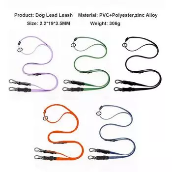 Водонепроницаемая ПВХ-нейлоновая лента для домашних собак, длинный мягкий поводок, не тянет, резина без рук, легкоочищаемый поводок, рулетка, французский бык