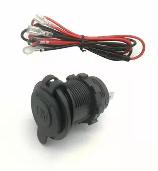 / Водонепроницаемая розетка питания 24 В постоянного тока морского класса, розетка прикуривателя, подходит для лодки, мотоцикла, автомобиля, соединительный кабель 1 м в комплекте