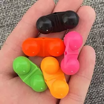 Водонепроницаемая рыболовная двойная погремушка-приманка для рыболовных колокольчиков, бусины для морской рыбалки розы красного