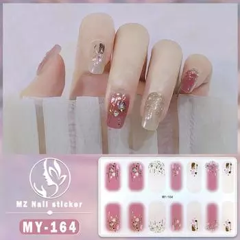 Водонепроницаемая самоклеящаяся гель-пленка для ногтей без запекания, полная наклейка, весенне-летняя пленка для ногтей, бумага для ногтевой пленки