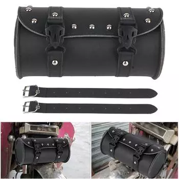 Водонепроницаемая седельная сумка небольшой вместимости Мотоциклетные седельные сумки Боковая сумка для инструментов Хвостовая сумка Сумки для хранения Аксессуары для мотоциклов Комплект для ремонта автомобиля Кожаные седельные сумки чёрный