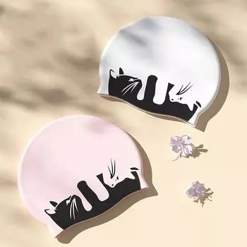 Водонепроницаемая шапочка для плавания для кошек, эластичная силиконовая шапочка для плавания, шапочка для бассейна, шапочка для плавания, водные виды спорта Style C