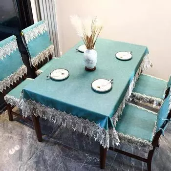 Водонепроницаемая скатерть для дома, несмываемый коврик из искусственной кожи с маслянистым эффектом, легкая роскошная кружевная прямоугольная скатерть для журнального столика 110*110cm коричневый