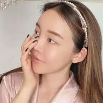 Водонепроницаемая складная повязка на голову с жемчугом, пластиковая портативная повязка для волос, выдвижной обруч для волос, ежедневный розовый