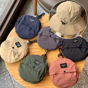 Водонепроницаемая складная шляпа-ведро с защитой от ультрафиолета, солнцезащитная шляпа UPF 50+ для рыбалки чёрный