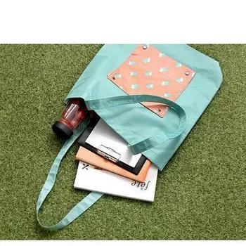 Водонепроницаемая складная сумка через плечо с мультяшным принтом для покупок, путешествий и хранения одежды