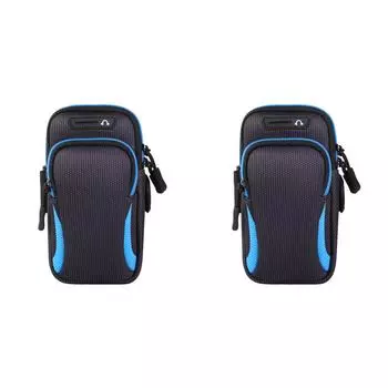 Водонепроницаемая спортивная сумка для мобильного телефона, держатель для бега для телефона Huawei Apple (синий)