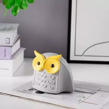 Водонепроницаемая статуя животного из смолы миниатюрная фигурка скульптура ремесла сова орнамент офис Owl