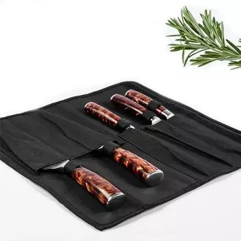 Водонепроницаемая сумка-багги для ножей, сумка-футляр с лезвием, сумка из 5 предметов, черная ткань Оксфорд, сумка для ножей, портативная сплит-система 385*365mm чёрный