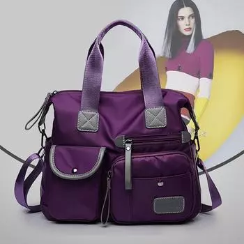 Водонепроницаемая сумка через плечо из нейлоновой ткани красный