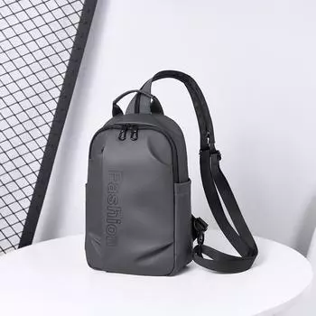 Водонепроницаемая сумка через плечо, мужская нагрудная сумка, многофункциональный рюкзак серый