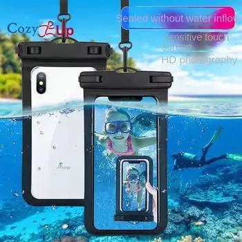 Водонепроницаемая сумка Cosy Up для мобильного телефона, защитный чехол для летней дрейфующей пляжной рыбалки, водонепроницаемая сумка для мобильного телефона 11.5*21.5cm белый