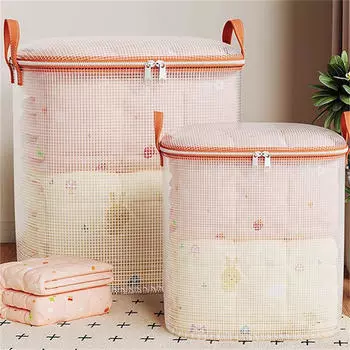 Водонепроницаемая сумка для хранения одеял большой емкости - прозрачный влагостойкий органайзер для одежды и багажа S