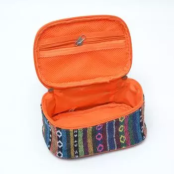 Водонепроницаемая сумка для хранения с этническим принтом, компактный органайзер, дорожная косметичка, кухонный органайзер для специй, портативная ручка для переноски
