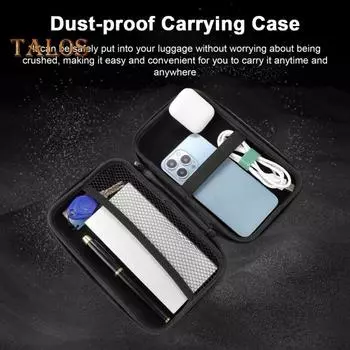 Водонепроницаемая сумка для хранения с сетчатым карманом, застежкой-молнией, большой вместимостью, ударопрочная, устойчивая к ударам, сумка для хранения игровой консоли чёрный