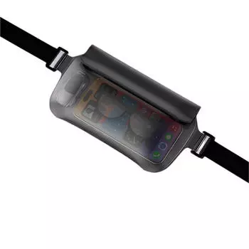 Водонепроницаемая сумка для мобильного телефона для пляжа, плавания, снорклинга с регулируемым поясным ремнем, чехол, высококачественный чехол для мобильного телефона, поясная сумка чёрный