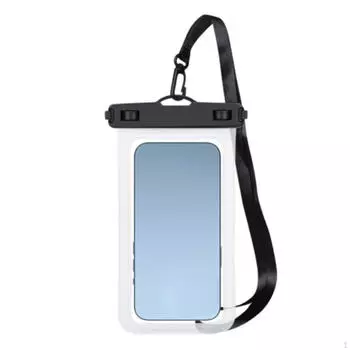 Водонепроницаемая сумка для мобильного телефона, защита от воды, полностью погружная, с шейным ремнем, чистый