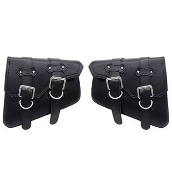 Водонепроницаемая сумка для мотоцикла, мотоциклетные седельные сумки из искусственной кожи, боковая сумка для инструментов для мотоцикла, уличный багаж для Sportster XL 883 1200 коричневый