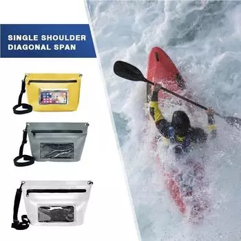Водонепроницаемая сумка для плавания и дайвинга на талии, сумка на плечо, чехол для мобильного телефона под водой жёлтый