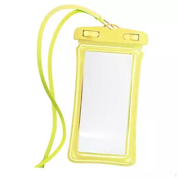 Водонепроницаемая сумка для телефона, чехол, плавучесть со шнурком, сухой чехол для сенсорного экрана жёлтый