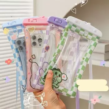 Водонепроницаемая сумка для телефона Милый подводный держатель для мобильного телефона Подводный держатель для мобильного телефона Подушка безопасности Водонепроницаемая сумка для мобильного телефона