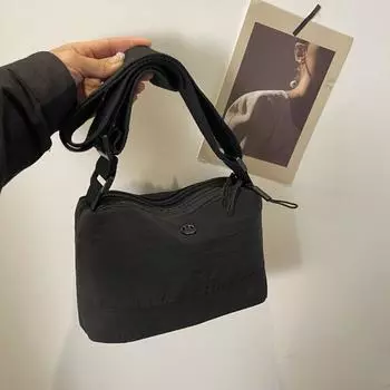 Водонепроницаемая сумка на плечо с застежкой-молнией Niche Design, маленькая сумка для телефона, нейлоновая сумка через плечо, сумка для хранения чёрный