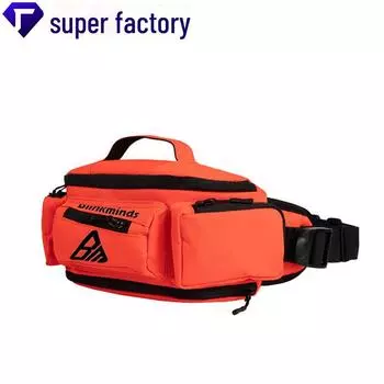 Водонепроницаемая сумка на пояс для велоспорта на открытом воздухе - многофункциональная, износостойкая, с большой вместимостью 8L оранжевый
