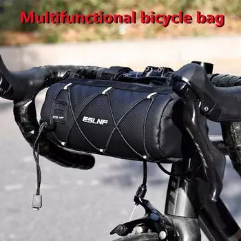 Водонепроницаемая сумка на руль шоссейного велосипеда, многофункциональная сумка на переднюю трубу горного велосипеда, переносная сумка на раму, сумка на плечо для улицы дубильная кора