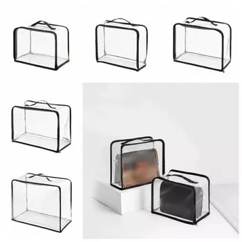 Водонепроницаемая сумка-тоут на молнии, прозрачная косметичка, защитный чехол для хранения одежды S