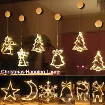 Водонепроницаемая светодиодная снежинка, сказочная гирлянда, занавеска для окна, Рождественская вечеринка, декор Moon теплый белый