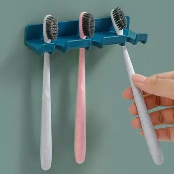 Водонепроницаемая вешалка для полотенец с зубной щеткой/крючок для вилки электропитания без перфоратора/настенное крепление зажим для проводов органайзер для домашнего декора Ванная комната простой аксессуар для домашних украшений белый