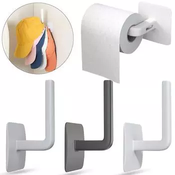 Водонепроницаемая вешалка для шляп для бейсболок, клейкий крючок для шляпы, настенная вешалка для кепок, органайзер для хранения без сверления, держатель для шляп, дверной шкаф белый