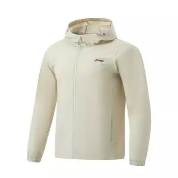 Водонепроницаемая ветровка с капюшоном Li Ning, мужская верхняя одежда Ceramic-Secret AFDU151-6 XL