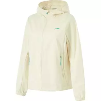 Водонепроницаемая ветровка с логотипом Li Ning Running Series, женские куртки, цвет «желтый» AFDU356-3 XL