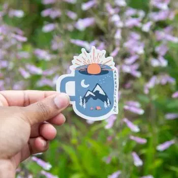 Водонепроницаемая виниловая наклейка // Бутылка для воды, ноутбук, блокнот, 3inch/7.62cm 5pc