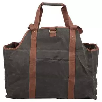 Водонепроницаемая вощеная сумка для хранения дров, вместительная сумка для хранения дров, аксессуары для камина