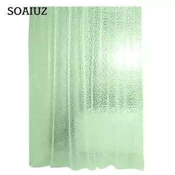 Водонепроницаемая занавеска для душа из ЭВА, прозрачная, простая в установке, легкая, удобная, создающая ощущение рук, занавеска для душа зелёный