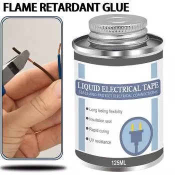 Водонепроницаемая жидкая изоляционная изоляционная лента, быстро фиксируемый сухой герметизирующий клей, 125 мл чёрный