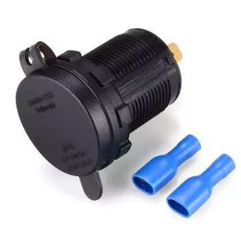 Водонепроницаемое двойное USB ATV быстрое зарядное устройство для телефона гнездо питания с вольтметром мотоцикл