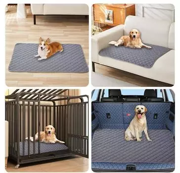 Водонепроницаемое одеяло для собак, мягкое одеяло для кровати для собак, моющееся водонепроницаемое покрытие для дивана для собак, двустороннее покрытие для дивана для домашних животных One Size