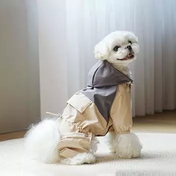 Водонепроницаемое пальто для собак, ветрозащитная куртка для щенков, ветрозащитная куртка на открытом воздухе